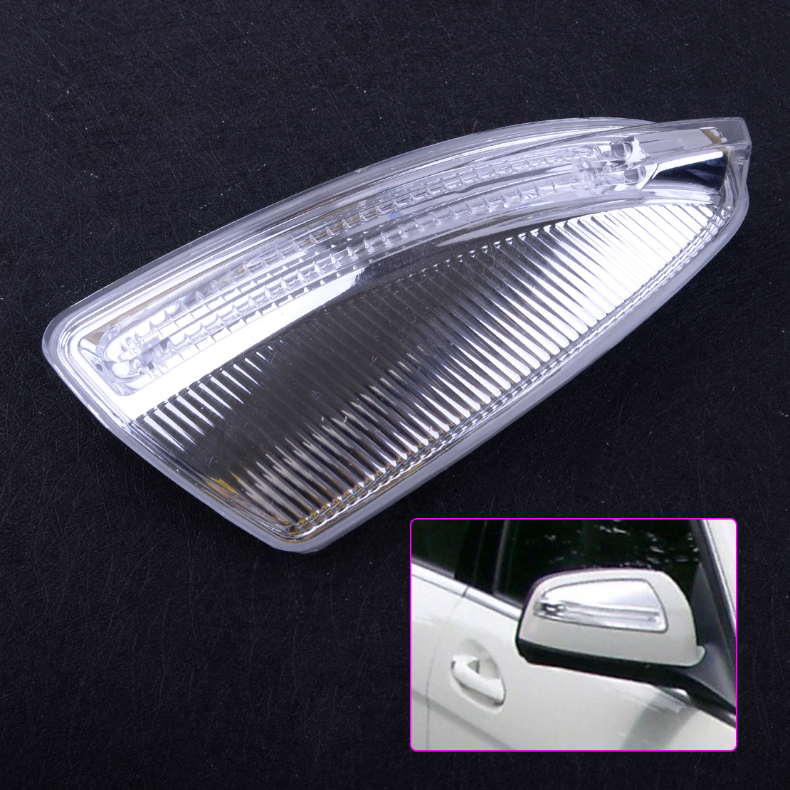 CITALL 12V 4 LED Car Door Mirror Turn Signal Yellow Light For Mercedes