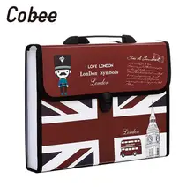 12 карманов Папка-органайзер для файлов А4 сумки для файлов А4 бумажные переносные многофункциональные документы