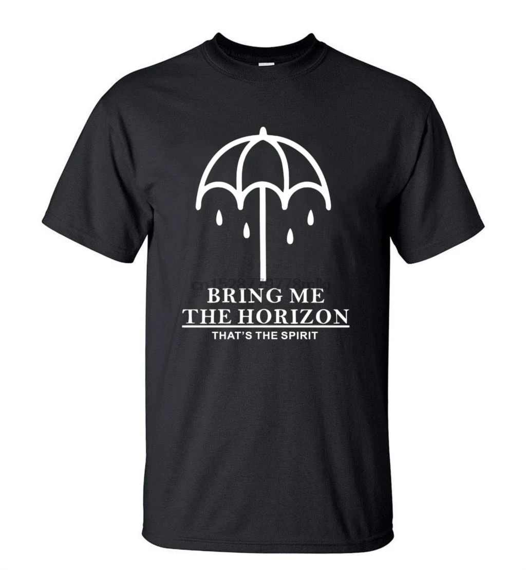Novetly футболка с надписью BRING ME THE HORIZON 2016 модные футболки коротким рукавом и
