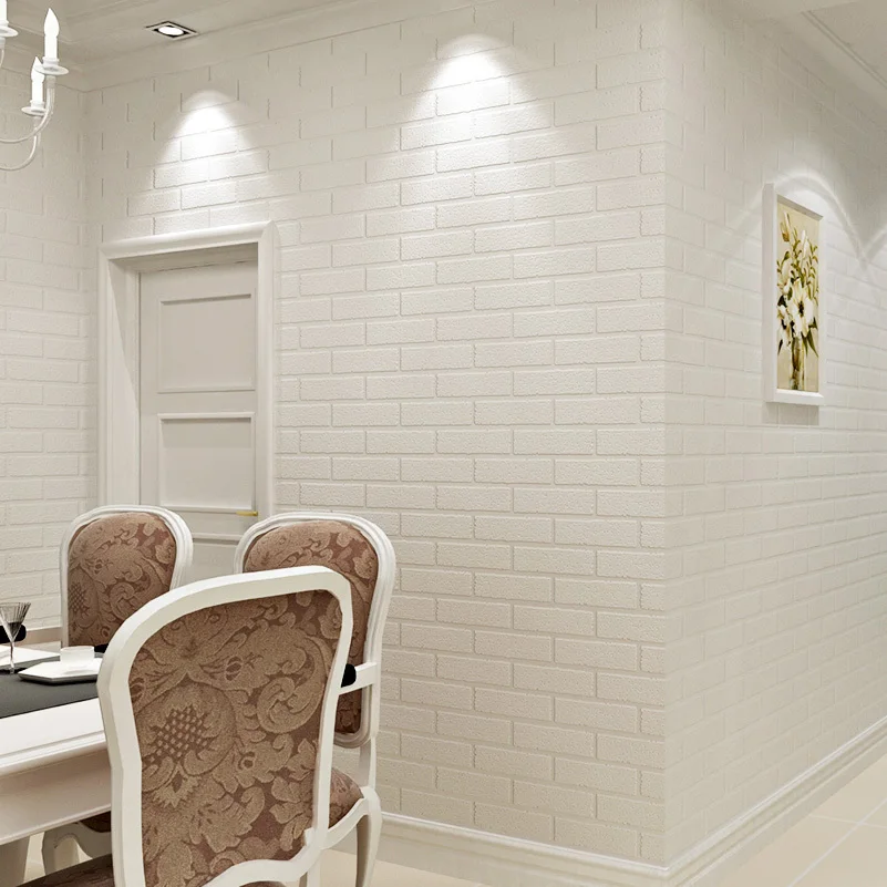 Online kopen wholesale moderne wit behang uit china moderne wit ... Woonkamer wit modern