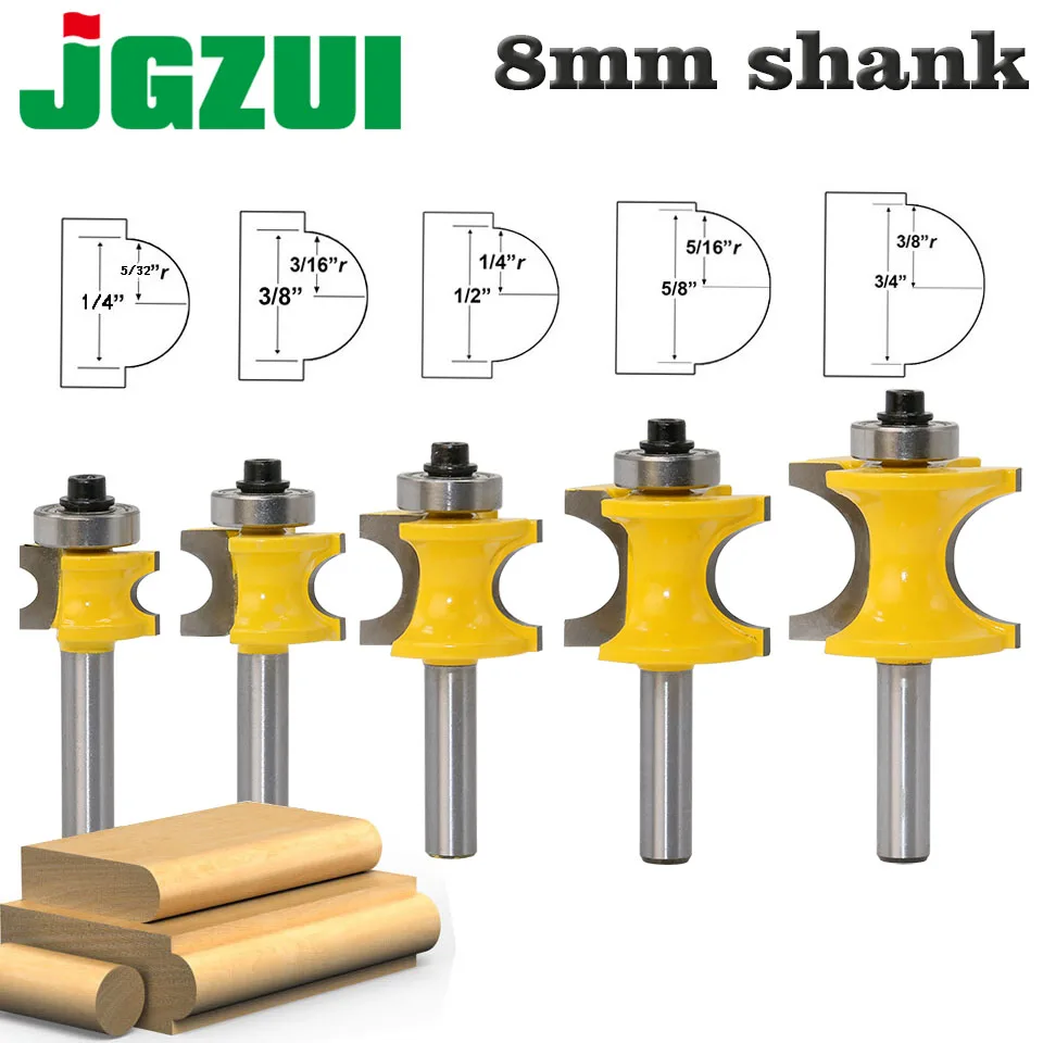 Carbide Router Bit Straight Shank Long Tenon Woodwork Cutter Practical