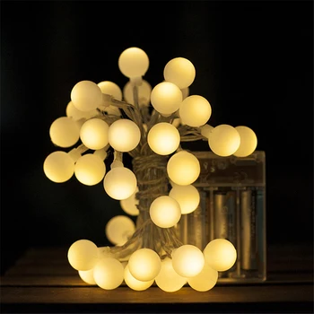 

2M 3M 4M 5M 10M LED Balls Fairy String Light Battery powered festival light Party Wedding Christmas Garden Decorative Lighting