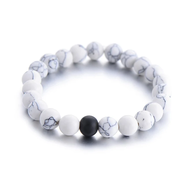 Online 2pcs Set S Distance Bracelet Clic Natural Stone Image