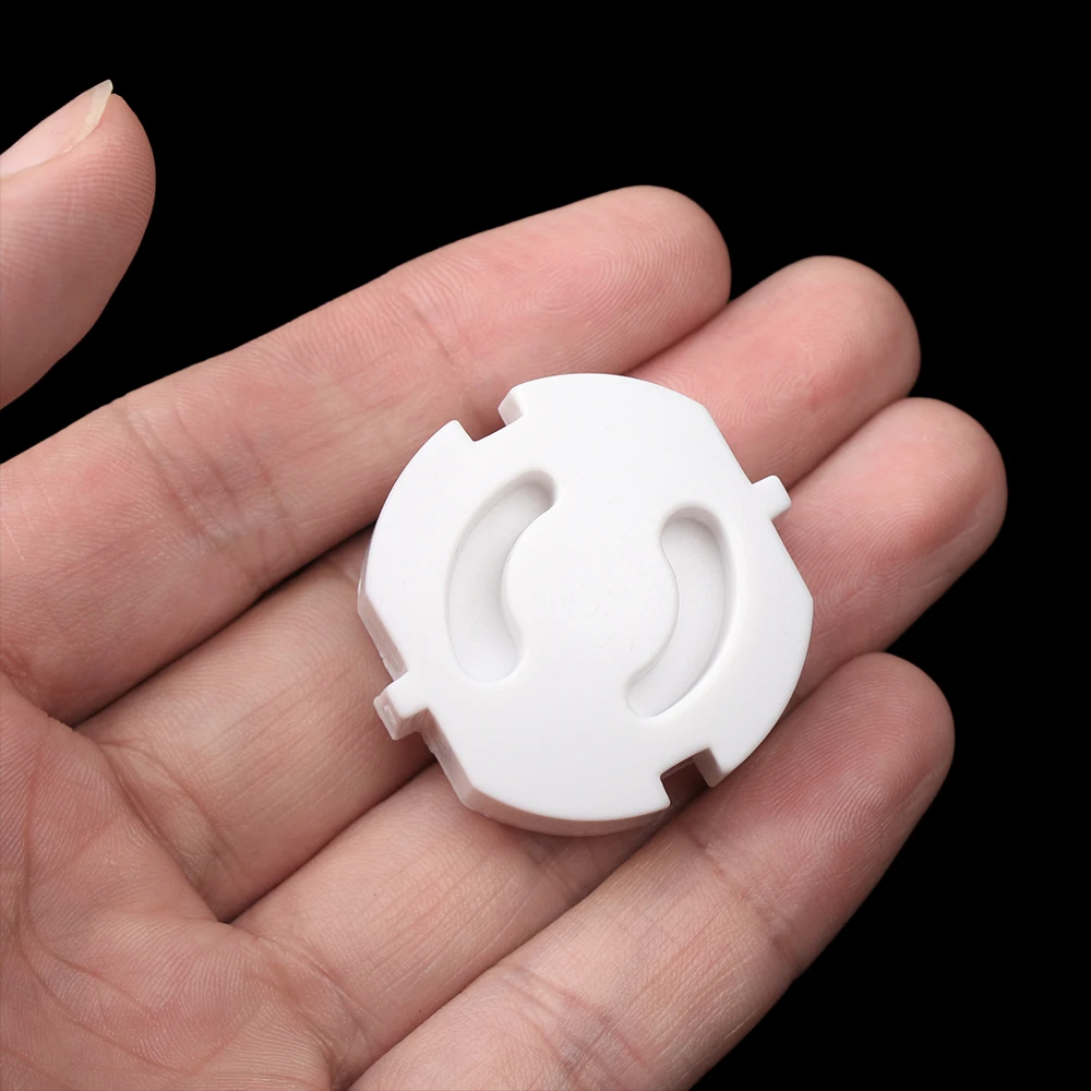 

10pcs/Set Baby Safety Rotate Cover 2 Hole Round European Standard Electric Protection Kids Socket Plastic Security Guard Locks