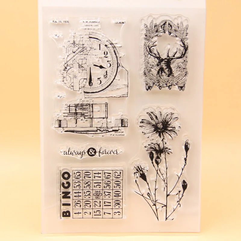 

KLJUYP Clear Stamps Scrapbook Paper Craft Clear stamp scrapbooking 427