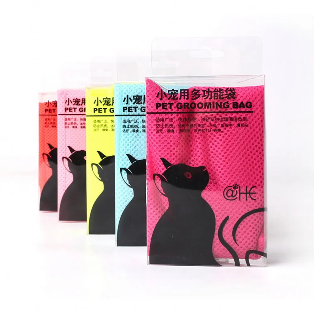 Mesh Washing Cat Bags Adjustable Multifunctional Pet Nail Trimming Cleaning Scratch Prevention Bags Cat Grooming Bag Mesh Washing Cat Bags Adjustable Multifunctional Pet Nail Trimming Cleaning Scratch Prevention Bags Cat Grooming Bag