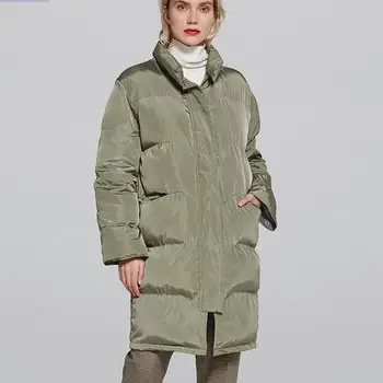 

2020 Winter fashion cotton-padded jacket women medium-long bf all-match loose bread service thickening wadded jacket