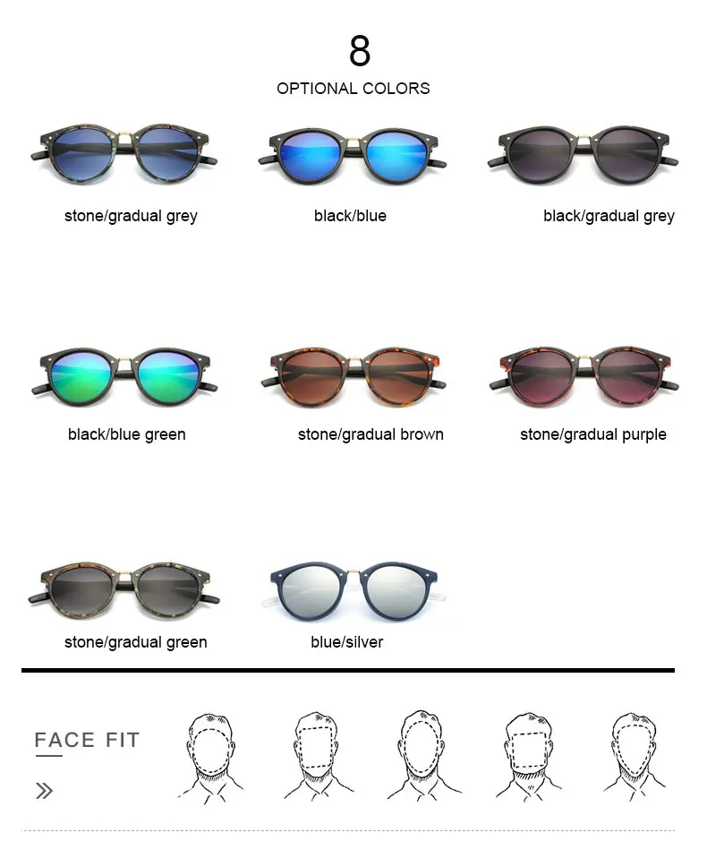 Винтаж круглые солнечные очки с заклепками Для женщин Брендовая Дизайнерская обувь очки UV400 градиент женские ретро солнцезащитные очки Oculos De Sol masculino