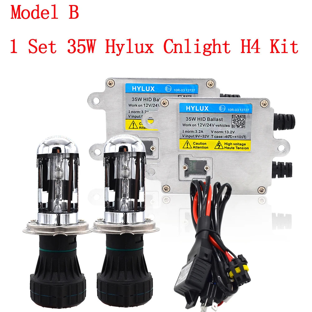 SKYJOYCE 12 В 24 в 35 Вт AC Быстрый старт H4 Bixenon HID Комплект 4300K 6000K Cnlight Дальний/ближний свет