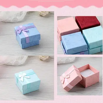 

4 Colors 1pc Fashion Colorful 4*4cm Jewery Organizer Box Rings Storage Cute Box New Small Gift Box For Rings Earrings Bracelets