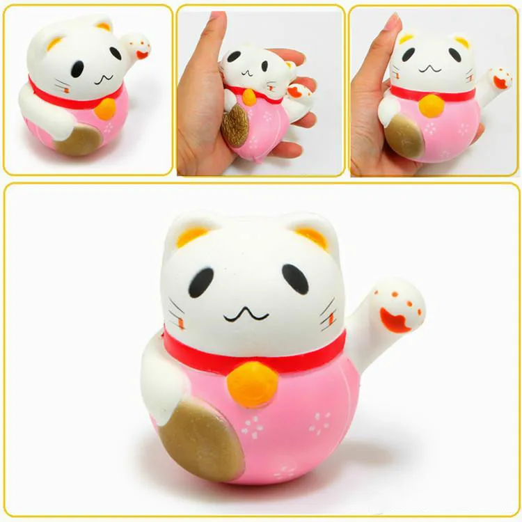 Mskwee Kawaii Squishy мягкие Фортуна Lucky Cat Squishies милые животные замедлить рост анти-стресс детей взрослых Squeeze игрушки подарки