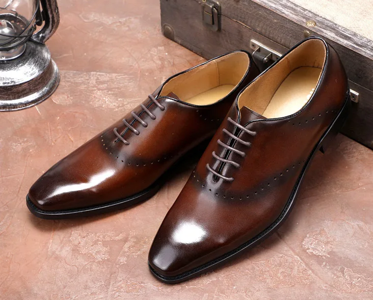 Kleid Designer Männer Spitz Oxford Schuhe Braun Qyfcioufu Mode Echte Italienischen Schwarz Schuh Leder Formale Brogue C6UnwB5q