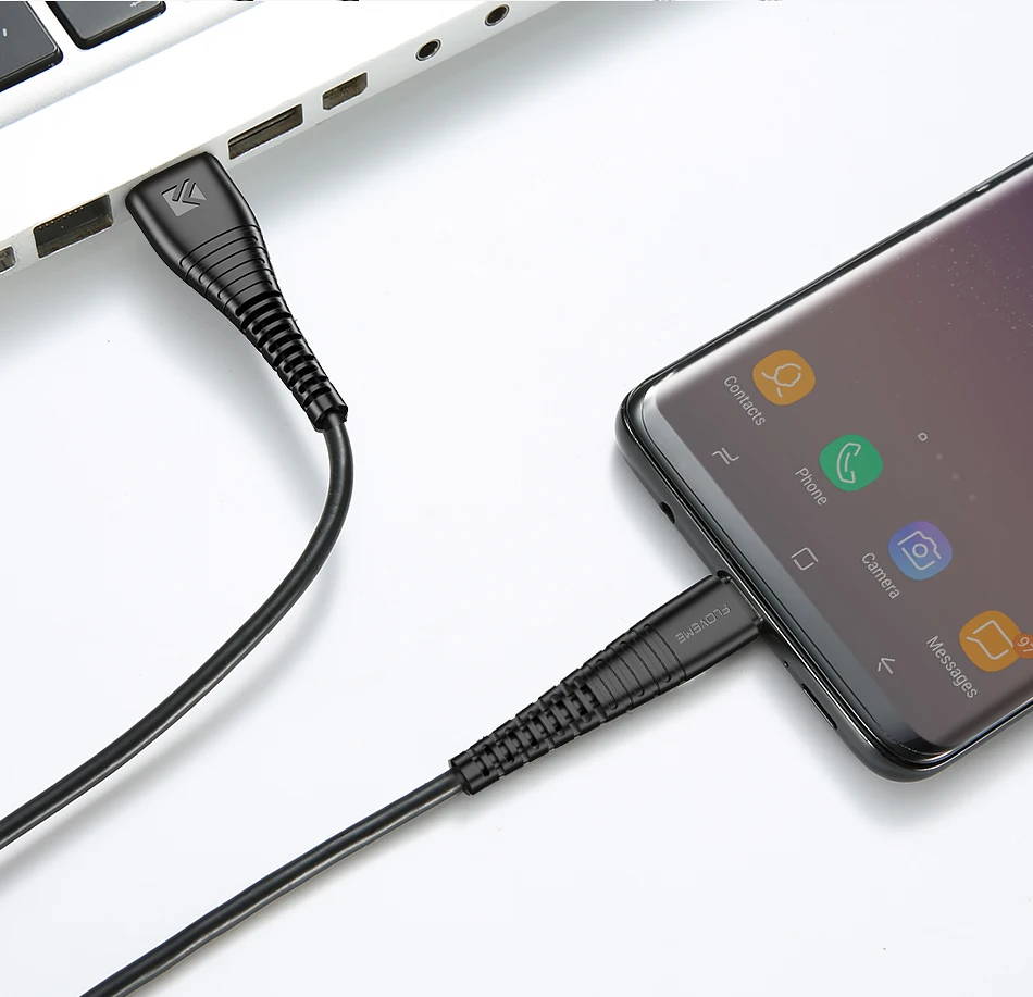 FLOVEME usb кабель для iPhone samsung A50 2.4A Быстрая зарядка Micro usb type C кабель для Xiaomi Redmi Note 7 кабели для мобильных телефонов