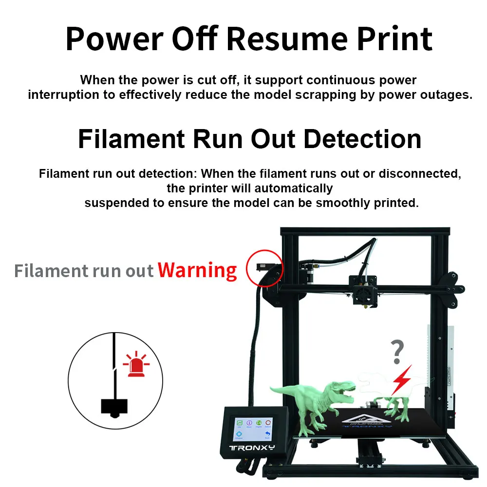 

Newest Tronxy XY-2 3D Printer 4020 Aluminium Profile 3.5 Inches Full Color Touch Screen with hotbed Russian Federation Express