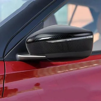 

For Nissan Kicks 2016 2017 2018 ABS Plastic Carbon fiber style Car rearview mirror decoration Car Accessories Styling Cover Trim