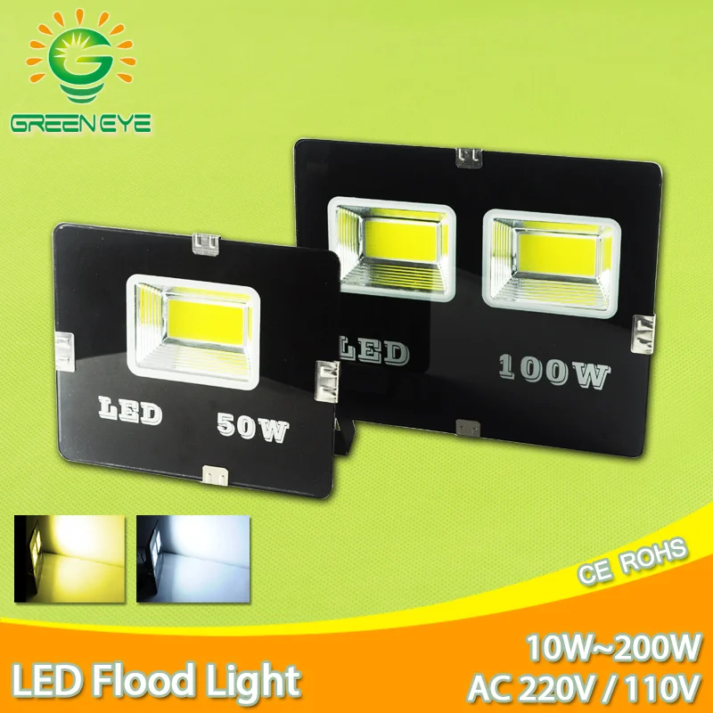 

LED Flood Light 200W 150W 100W 50W 30W 20W 10W outdoor led Spotlight Flood Light AC 110V 220V 240V wall lamp Waterproof IP65