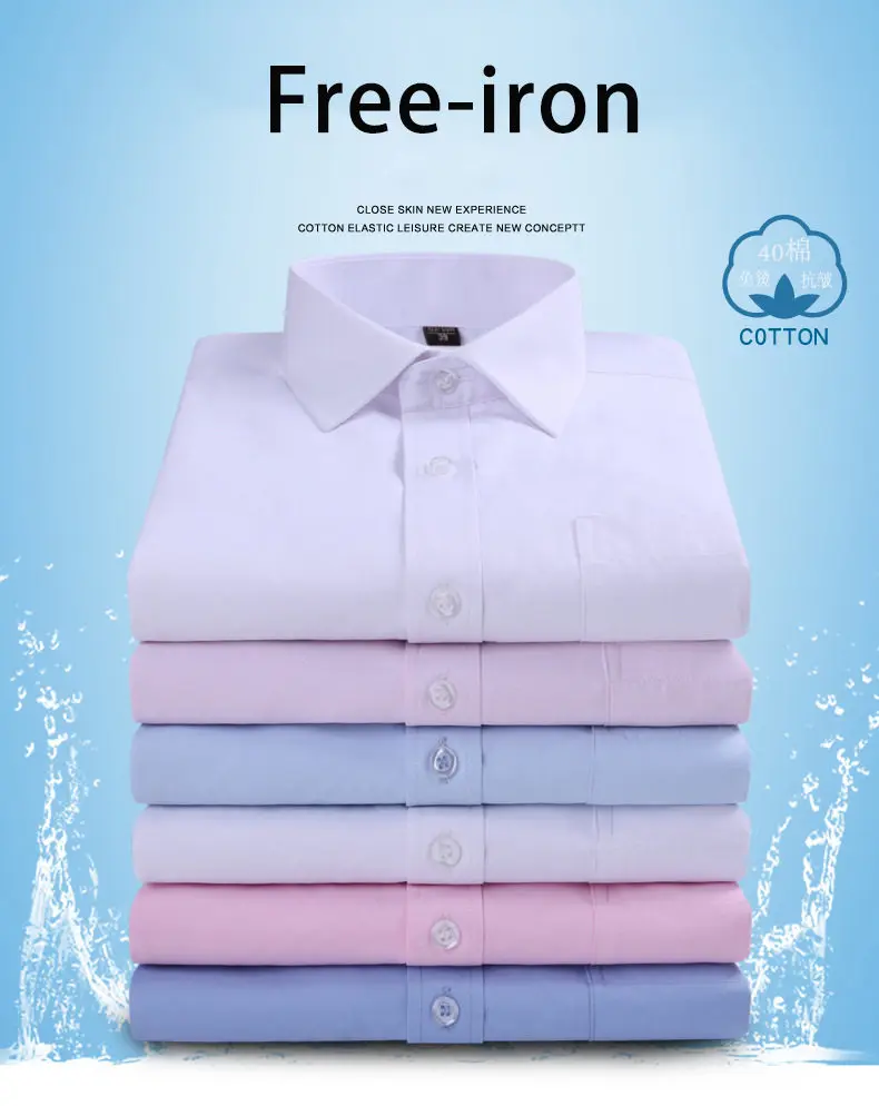 10XL Shirts Men Long Sleeve Casual Spring Cotton Business Mens Shirts Male Free Iron Extra Big Large Plus Size 6XL 7XL 8XL 9XL 12