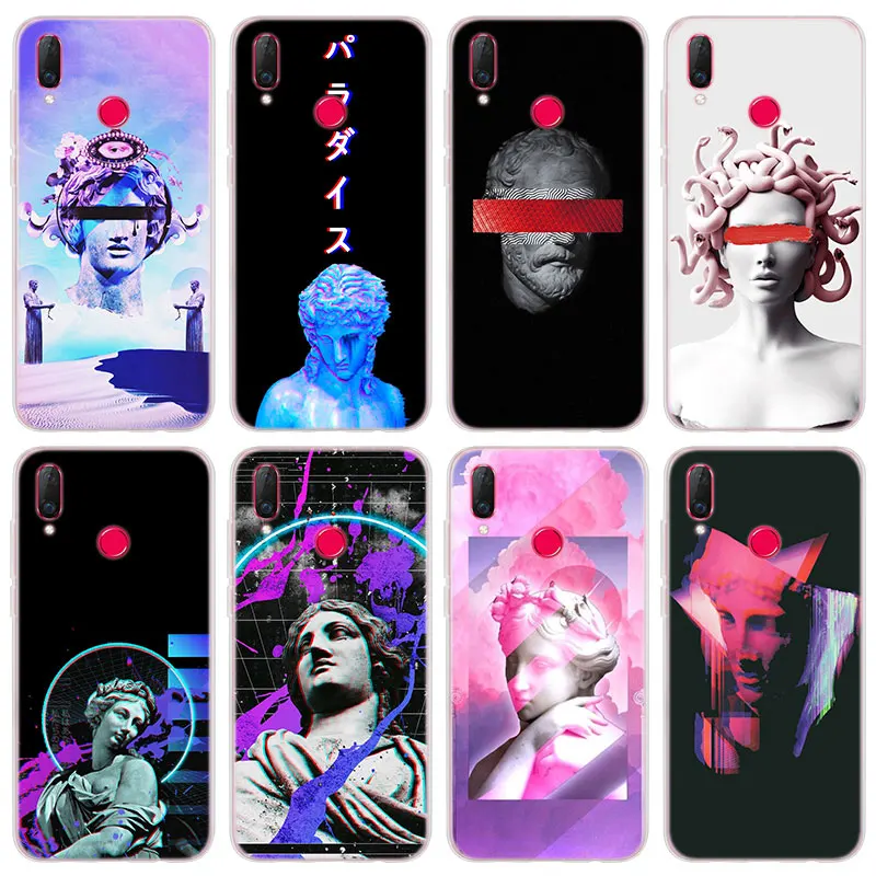 Phone Bags & Cases Cellphones & Telecommunications Medusa Vaporwave Glitch Art Soft Silicone Phone Case For Huawei Honor Y3 Y5 Y6 Y7 Prime Y9 2018 Soft Tpu Case Cover Pleasant To The Palate