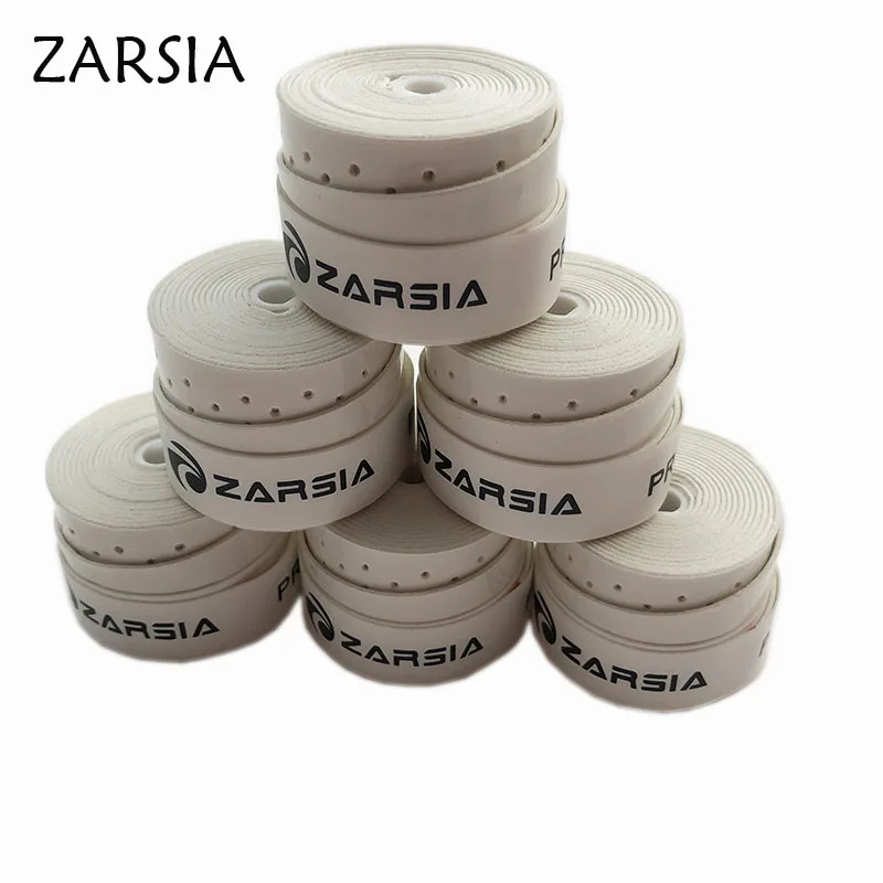 20 pecs ZARSIA sticky Pro дополнительная обмотка на рукоятку ракетки сцепление перфорированные ручка для бадминтонной ракетки Теннис overgrips теннисный