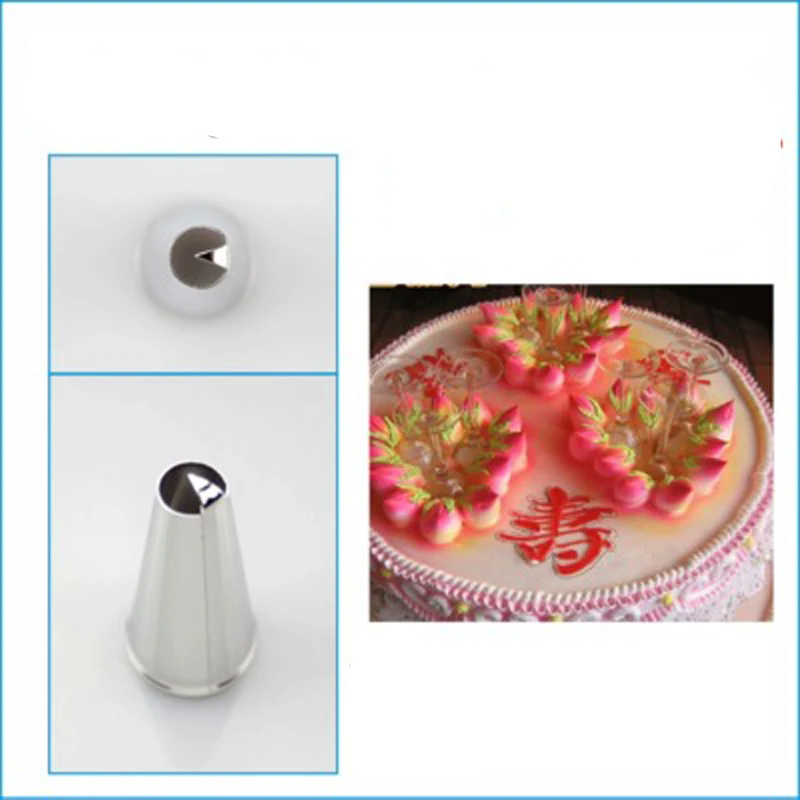 

#CP18 Peach Shape Butter Cream Decorating Tips Stainless Steel Icing Piping Nozzles Baking Bakeware