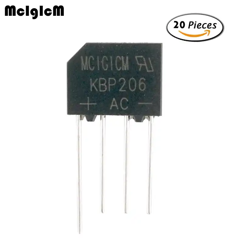 MCIGICM 20 штук rect Bridge (ГПЗ 600V 2A KBP206G KBP206 - изображение
