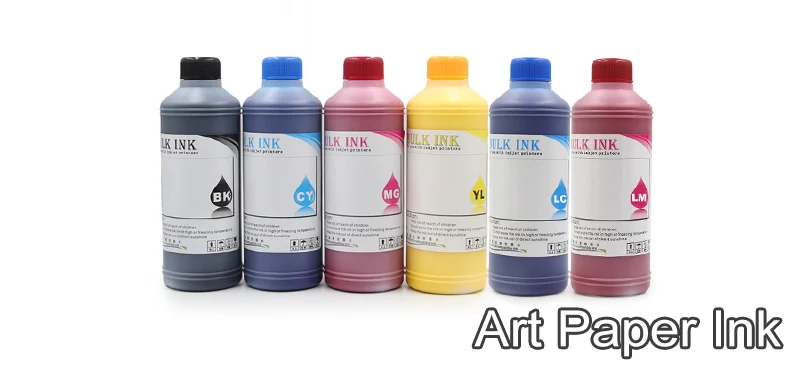 100 мл 500 мл/бутылка художественная бумага пигментные чернила для всех брендов планшетный струйный принтер для Mimaki для Mutoh DX4 DX5 DX6 DX7 печатающая головка