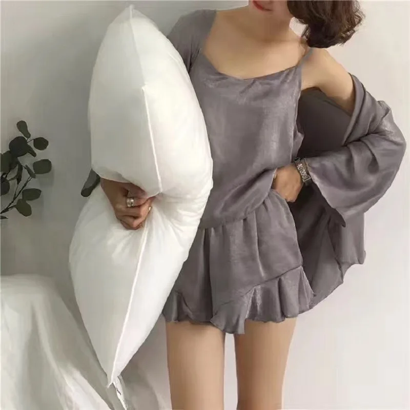 female silk-like home clothing summer (1)
