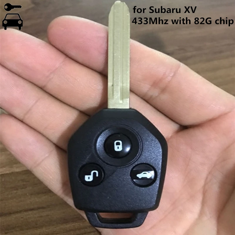 

Car Remote Key 3 Buttons for Subaru XV 2012-2015 Year 433MHz with 82 G Chip for Subaru XV Smart Key Remote with No.69 Key Blade