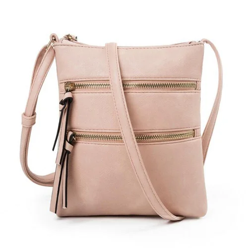 REPRCLA 10 цветов повседневная женская сумка многофункциональная сумка-мессенджер на плечо дизайнерская сумка маленькая сумка через плечо дамская сумочка - Цвет: pink