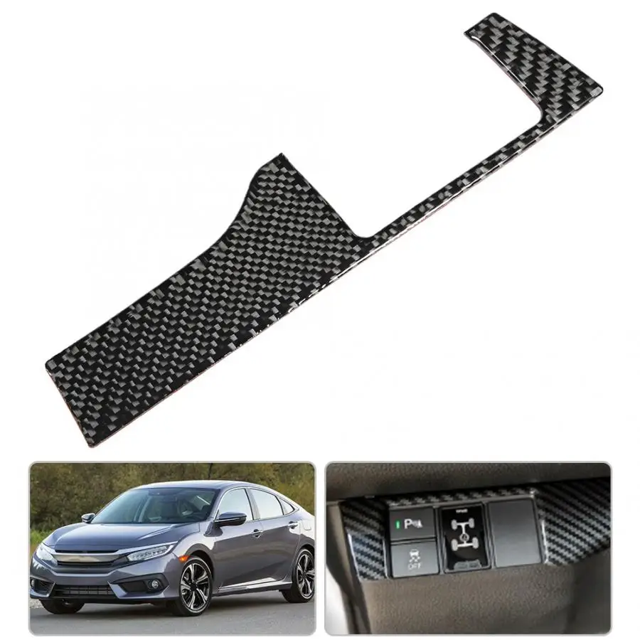 

Carbon Fiber Car Auto Headlight Switch Panel Cover Trim Fit for Honda Civic Sedan 2016 2017 2018 2019