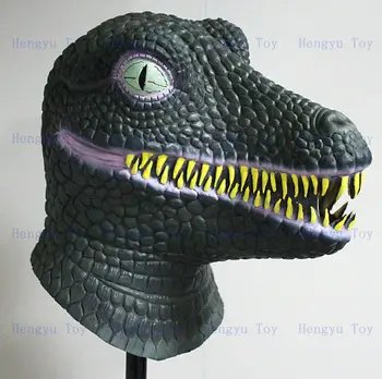 

Realistic Adult Animal Party Costume Accessory Latex Dinosaur Mask
