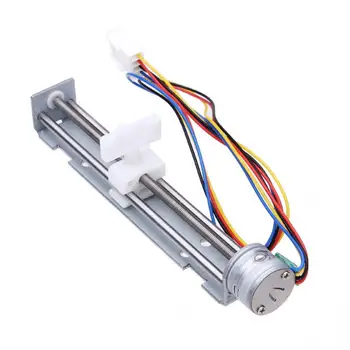 

DC Motor 18 Degree Stepper Motor Screw with Nut Slider + 2 Phase 4 Wire of DC 4-9V/500mA Driving Voltage