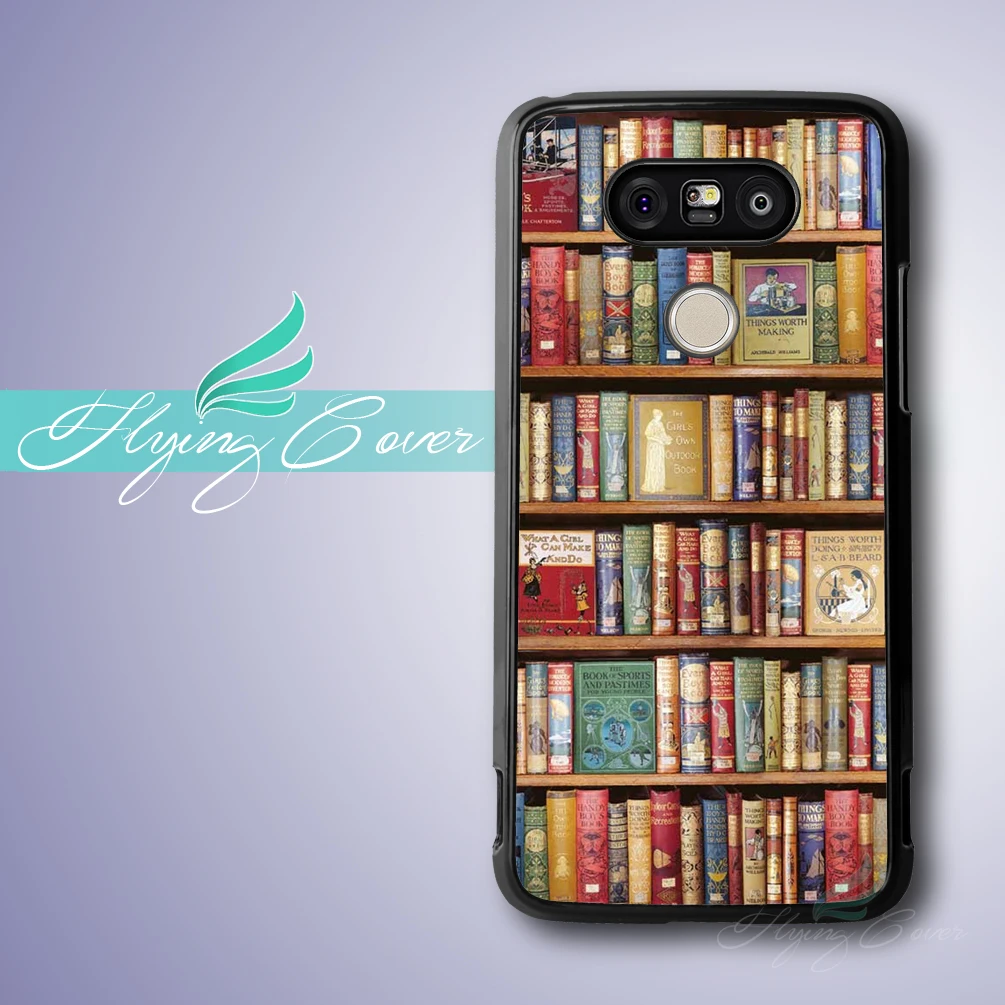 Image Coque Book Library Phone Cases for Google Nexus 5 Case for LG G5 G4 G3 Case for Huawei Ascend P7 P8 P9 Lite Plus Case.