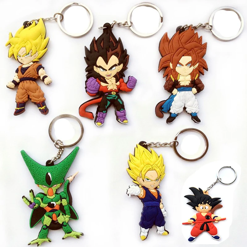 1 piece Anime Keychain Action Figures KeyRing Car Backpack PVC Cute Animals Characters keychain Decoration Toys For Kids|Игровые