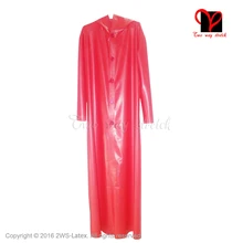 Сексуальный черный латексный капюшон от дождя куртка с капюшоном халат резиновый верхний плащ пончо плащ халат размера плюс XXXL DY-002