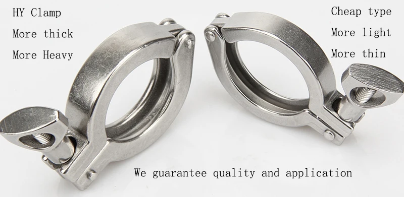 Tri Clamp Cover 304 stainless steel Sanitary Quick Release cover 1.5" 2" 2.5" 3" 4" Tube Clamp Chuck