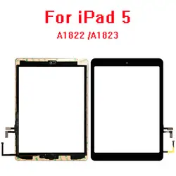 10 шт./лот Новый 2017 год A1822 A1823 сенсорный экран для iPad 5 5th поколения дигитайзер внешняя ЖК-панель Переднее стекло с наклейкой