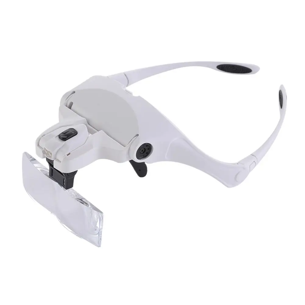 Aliexpress.com : Buy Adjustable 2 LED Lights Eyewear Magnifier ...