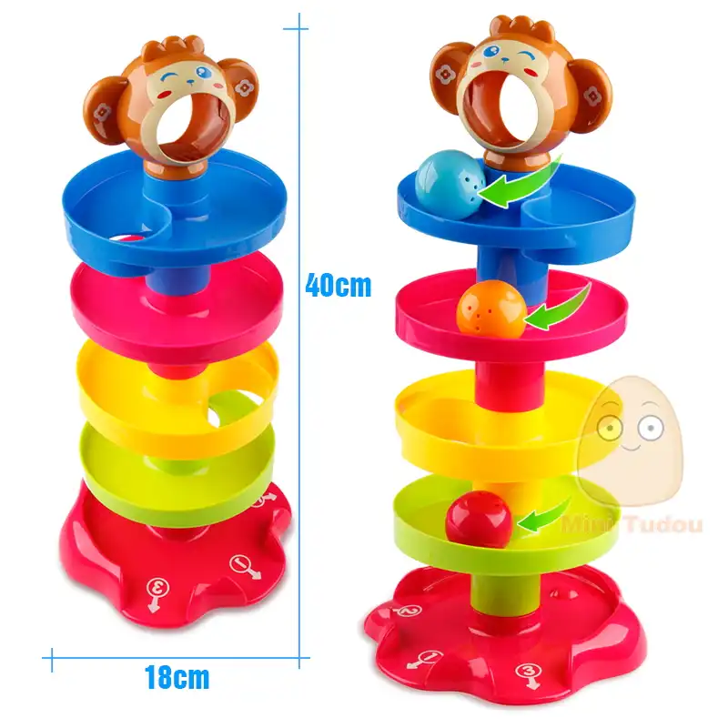 roll and swirl ball ramp