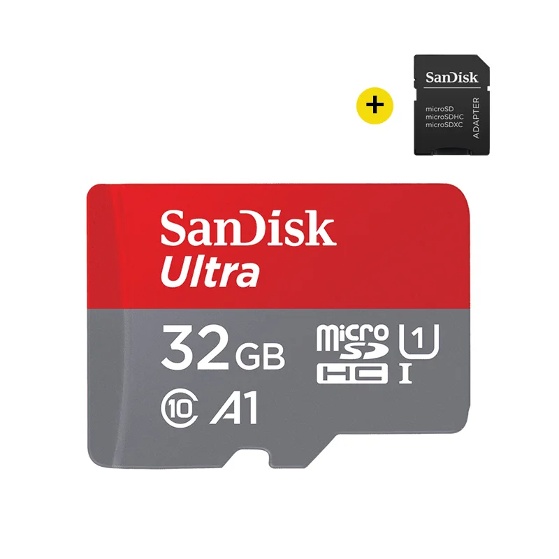 Двойной Флеш-накопитель SanDisk Class10 128 ГБ Micro SD карты TF карта ультра 98 МБ/с. 64 ГБ 32 ГБ оперативной памяти, 16 Гб встроенной памяти, слот для карт памяти A1 UHS-1 флэш-карты для телефона стол - Емкость: 32GB-AP