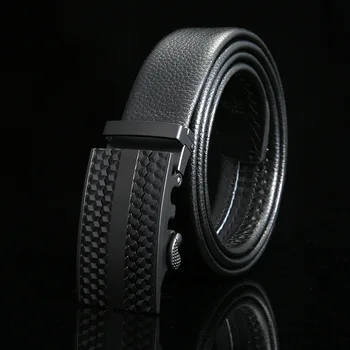 

High Waist Strap Quality first layer Genuine Leather Famous Brand Gold Silver Automatic Buckle Belt Male Newest Designer Belts