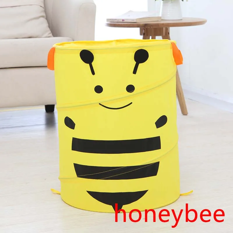 1 шт., переносная герметичная мультяшная сумка для мусора, ткань Оксфорд, автомобильная сумка для хранения, органайзер, держатель мусора, авто аксессуары, на заднем стуле, для мусора - Цвет: honeybee