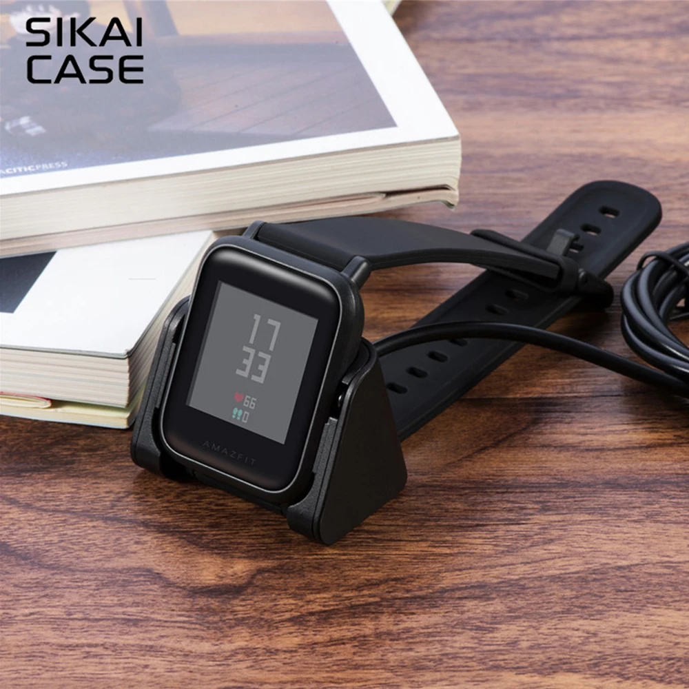 SIKAI 1 м usb зарядная док-станция зарядное устройство для Xiaomi Huami Amazfit Bip BIT PACE Lite Youth Smart Watch зарядное устройство A1608 Edition