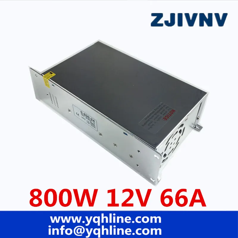 

S-800-12 Switching power supply 12v 800w ac to dc converter led driver 110V 220V SMPS For led strip display cctv and 3d printer