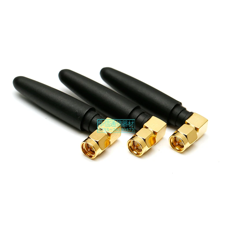 

433MHZ Antenna 3.5dBi With Sma Male Pin Plug 5cm Right Angle Aerial