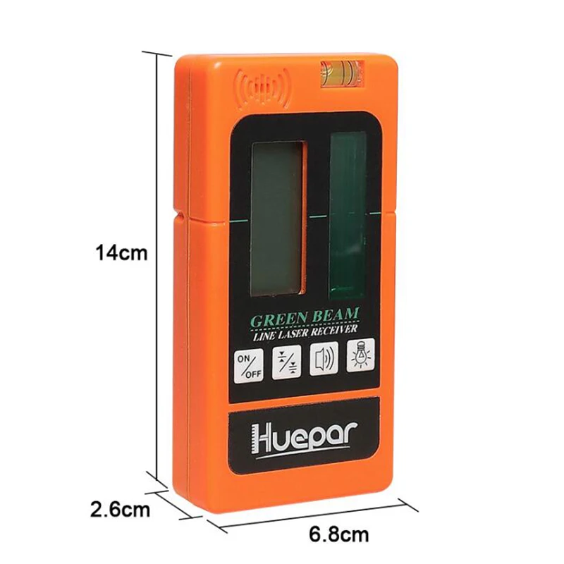 

Outdoor Receiver for GREEN and red laser lines, only Suitable for Levelsure & Huepar levels free shipping