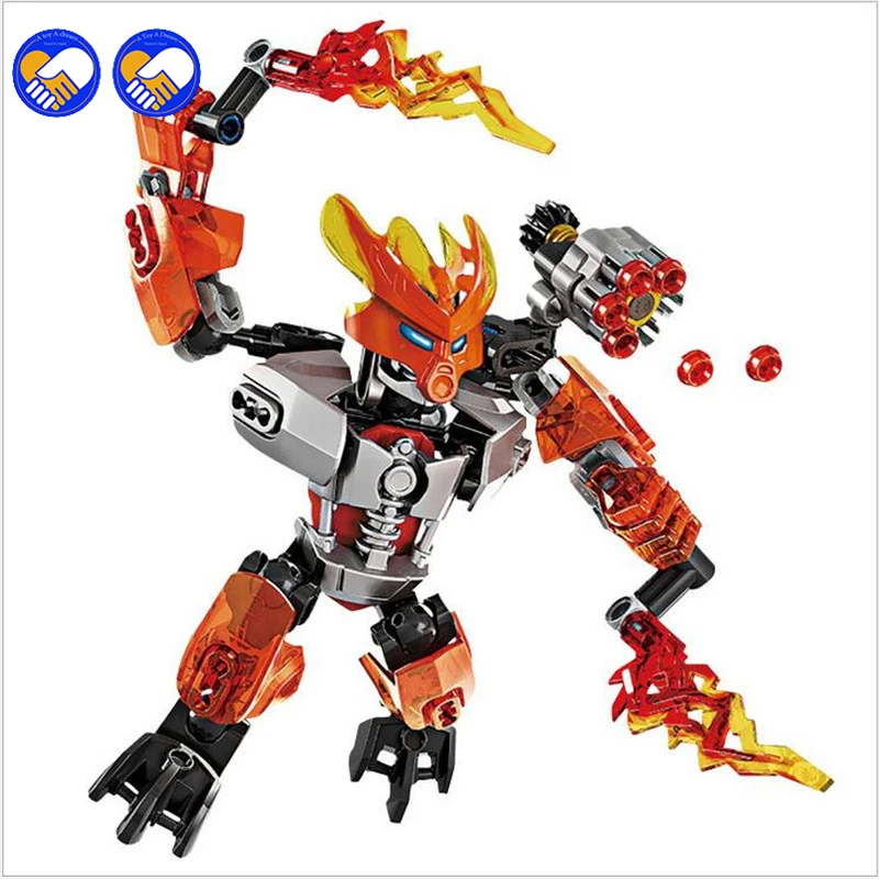 

Jungle Rock Water Earth Ice Fire Protecto Action Building Block Compatible