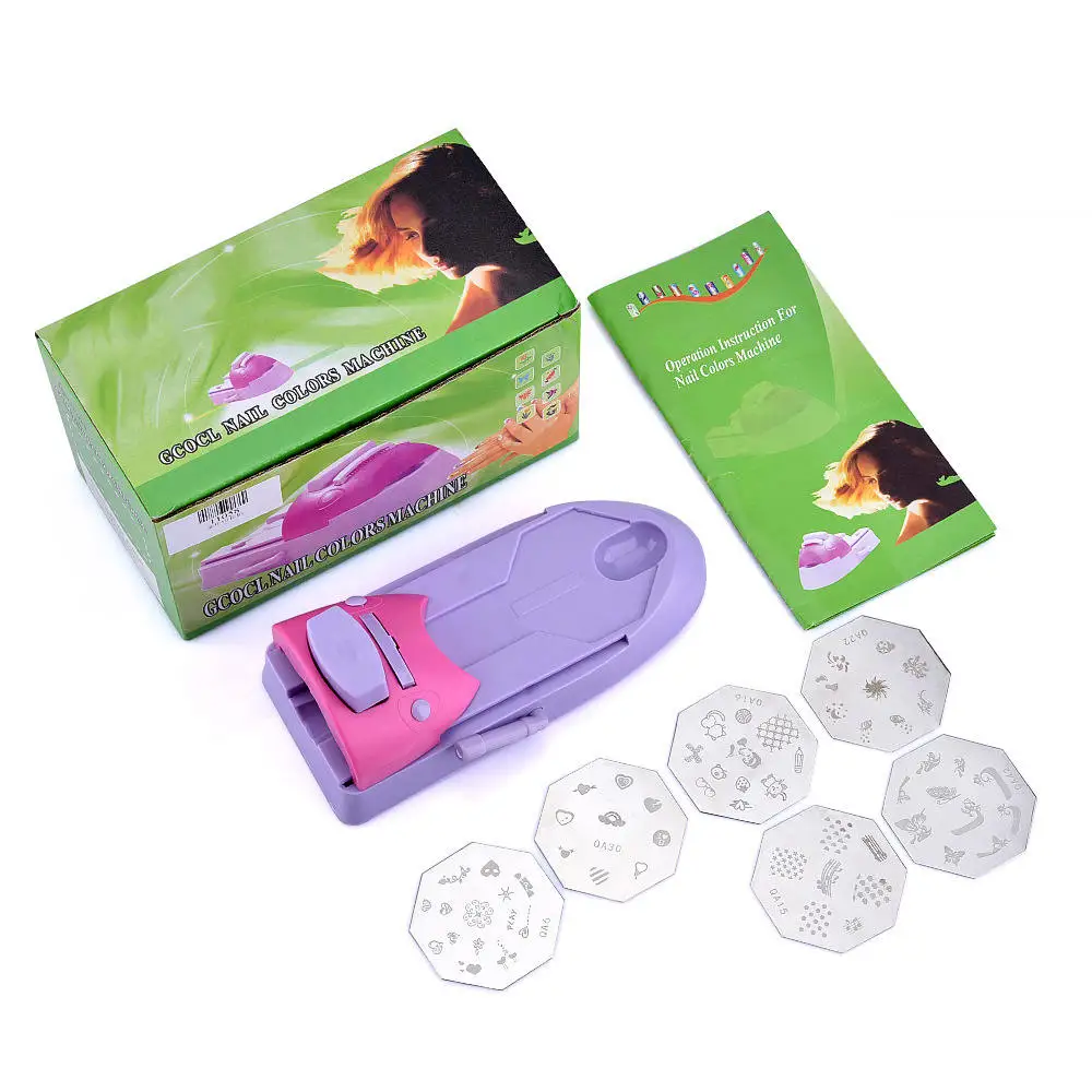 Nail Art Stamping Plates Printer Easy Printing Manicure Machine Pattern Stamp Stamper Tool Set Equipment | Красота и здоровье