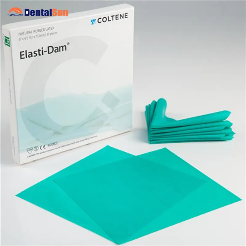 

CE Approved Dental Extra elastic and powderfree latex dam 2sizes