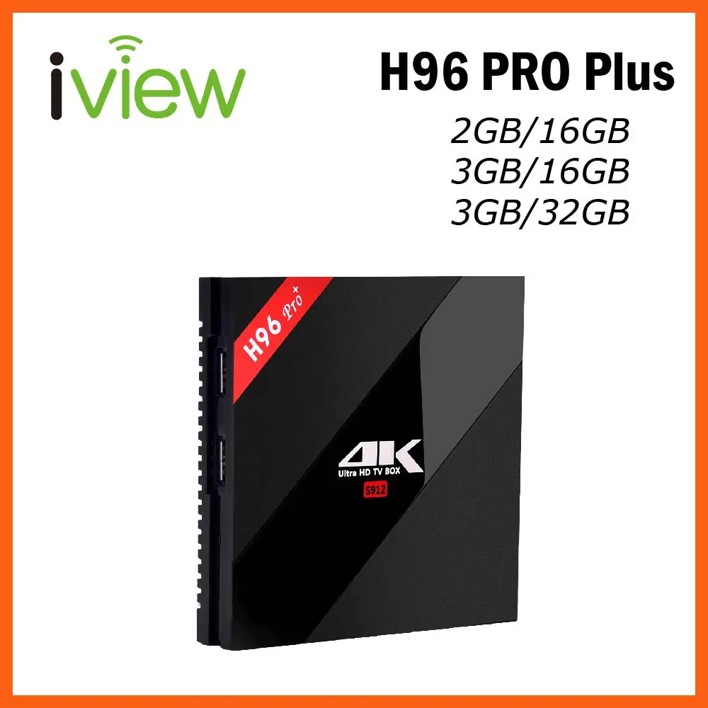 

H96 Pro Plus Android TV Box Amlogic S912 Octa Core Android 7.1 Built-in WiFi 2.4G+5.8G BT4.1 4K Ultra HD Media Player